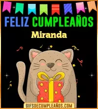 GIF Feliz Cumpleaños Miranda